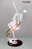 Designerska lampa podłogowa z pilotem zmiany barwy DANCING QUEEN (MSE1501100428) - Moosee