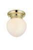 Plafon do łazienki RONDA Ceiling 1L White/Brass IP44 (109030) Markslojd