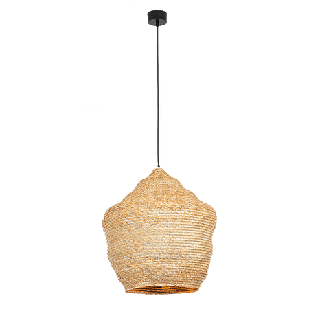 PENDANT LAMP NATURAL BRAIDED WHEAT 1XE27 (22161 Zambelis) - Zambelis