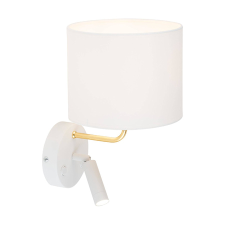 RICHI WHITE/GOLD KINKIET 1xE27+1xG9 (1370) - TK Lighting