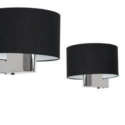 kinkiet CASINO BLACK/CHROME 1xE27 (ML6377) - Milagro