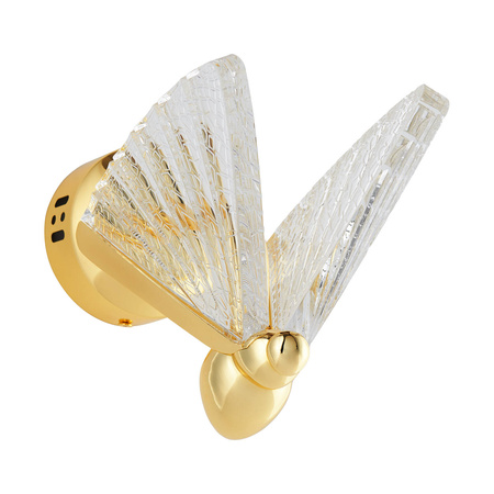 Lampa ścienna BEE LED złota 18 cm (ST-W0612-1S) - Step into Design