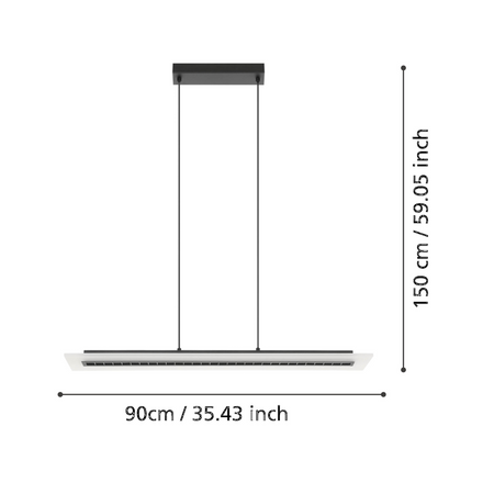 Lampa wisząca BUCITA czarna (39901) - EGLO