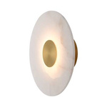 Marmurowy Kinkiet Dalinia 1xLED złoty  (WL0114) - Yaskr