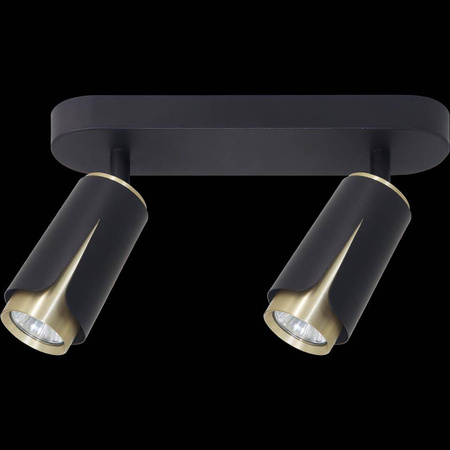 FLOWER BLACK GOLD SPOT 2xGU10 (ML0265) - Milagro