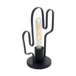 Lampa stołowa COLDFIELD 1xE27 kaktus czarna (49907 - Eglo)