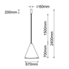 Lampa wisząca Ponte 67 - Biała (670 mm) 3000K   (5048) - Dohar