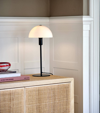 Lampa stołowa ze szklanym kloszem ELLEN Nordlux E14 40W Metal Czarny