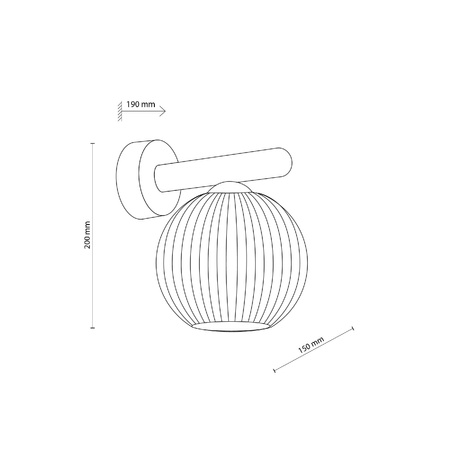 VIRLO WHITE KINKIET 1XE14 (11077) - TK Lighting