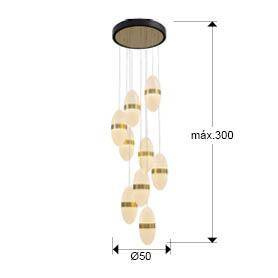 Garden lampa wisząca 9L (305723) - Schuller