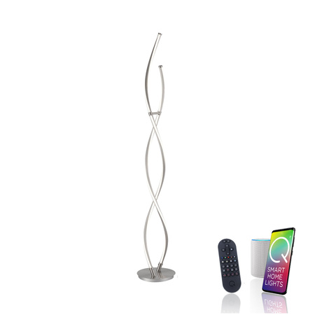 Q-MALINA LAMPA PODŁOGOWA STALOWY (439-55) - Paul Neuhaus