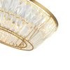 PENDANT LED LIGHT 55W 3000K METAL-CRYSTAL ANTIQUE BRASS (23048 Zambelis) - Zambelis
