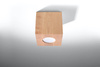 Plafon QUAD naturalne drewno (SL.0493) - Sollux