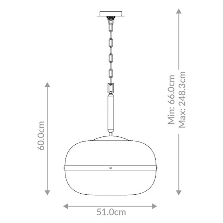 Lampa wisząca Nottingham - 3 źródła światła - Antyczny mosiądz (QN-NOTTINGHAM-3P-AB) - Quintiesse