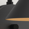 Kinkiet Remyck - 1 źródło światła - Matowa czerń (ALM-REMYCK-1WB-BK) - Elstead Lighting
