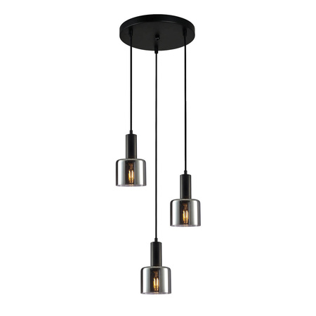 Lampa Wisząca Santia (PND-65342-3A-BK+SG) - Italux