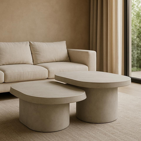 MaMaison zestaw stolików kawowych OTTO    beżowy (MM001501100316) - MaMaison