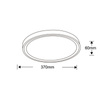 Plafon VEGAS średni 4000K czarny (LP-550/1C M 4BK) - Light Prestige
