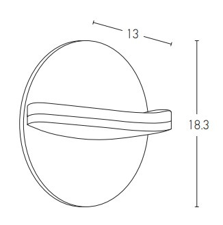 OUTDOOR WALL LIGHT LED 16W DARK BROWN (E267 Zambelis) - Zambelis