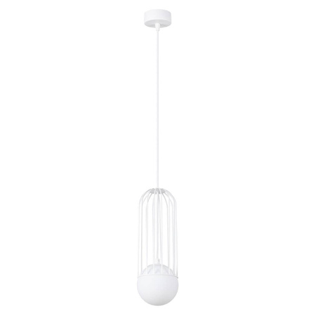 Pojedyncza lampa wisząca przy łóżku BRINA 1 biała (SL.1331) - Sollux Lighting