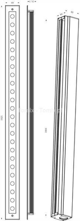 Lampa zewnętrzna do wbudowania Line VI WW (D730432)