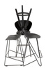 Krzesło barowe ROLF czarne 76 (PC-148A.76) - King Home