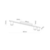 Lampa sufitowa LOGAN biała 3 PŁ (4570) - TK Lighting
