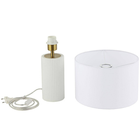 Szklana lampa stołowa Tokio 1xE27  (LP-787/1T biała) - Light Prestige