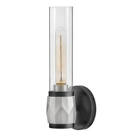 Kinkiet Ellison - 1 źródło światła - Czarny, szczotkowany (HK-ELLISON1-BK-BN) - Elstead Lighting