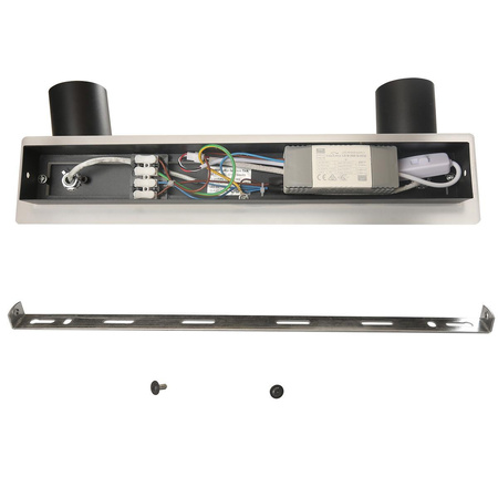 Lampa sufitowa Spot Parma 2 listwa (LP-0612/2WS BK) - Light Prestige