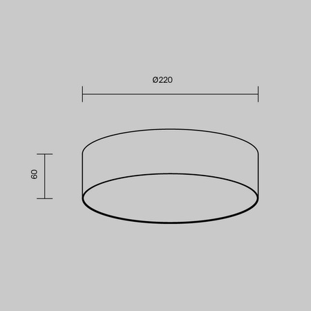 Lampa sufitowa Zon (C032CL-24W3K-RD-MG) - Maytoni