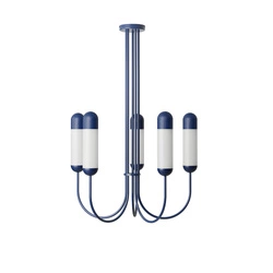 FUNSUI B granatowy żyrandol w rozmiarze S (FNB51313R02) - Ummo