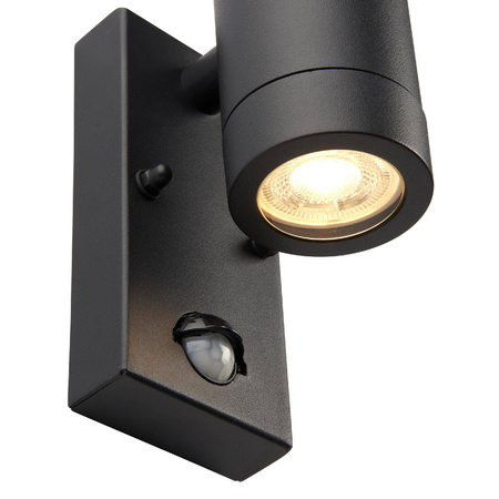 Kinkiet Odyssey PIR 2lt wall IP44 7W (97822) - Saxby