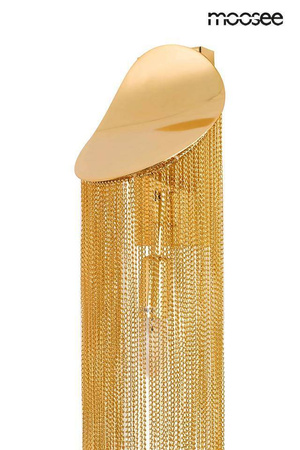 Lampa ścienna LAMBADA łańcuszki złota (MSE010100374) - Moosee
