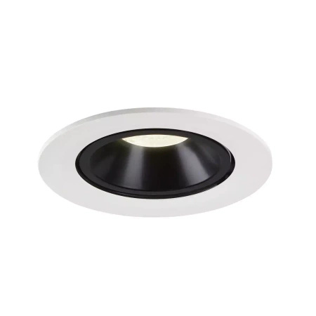 NUMINOS® GIMBLE L, oprawa sufitowa wpuszczana biała/czarna 2700 K 55° (1005990) - SLV