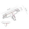 8237   CTLS POWER T CONNECTOR LEFT -2  BLACK (T-L2) (8237) - Nowodvorski