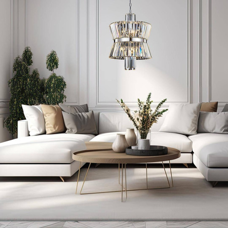 Żyrandol AURELIA CHROME 8xE14 (ML0404) - Milagro