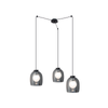 PENDANT LIGHT 3XG9 GLASS SANDY BLACK (22145 Zambelis) - Zambelis