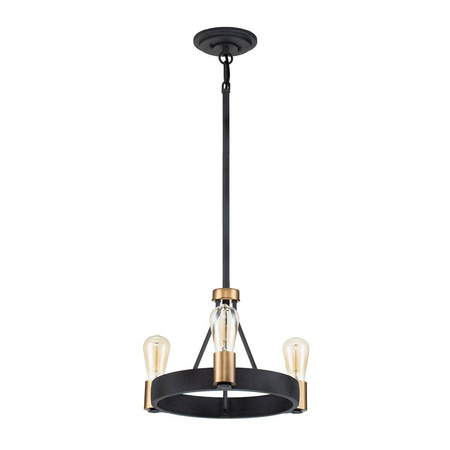 Lampa wisząca/ Półplafon Silas - 3 źródła światła (QN-SILAS-3P-DZ) - Quintiesse