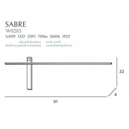 Kinkiet SABRE (W0283) - MAXlight