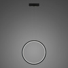 Lampa wisząca Ledowe Okręgi No.1 X 40cm 3k 22W czarny (LA073/X_40_in_3k_black_22W) - ALTAVOLA DESIGN