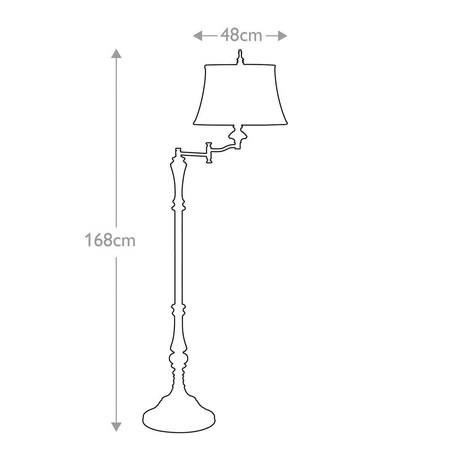 Lampa podłogowa Gibson (FE-GIBSON-SWFL) - Elstead Lighting