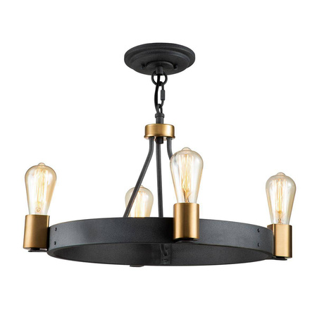 Lampa wisząca/ Półplafon Silas - 4 źródła światła (QN-SILAS-4P-DZ) - Quintiesse
