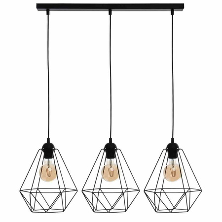 Lampa wisząca BASKET BLACK 3xE27 (MLP7215) - Milagro