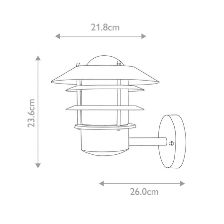 Kinkiet zewnętrzny Helsingor (HELSINGOR-BK) - Elstead Lighting