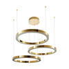 Lampa wisząca CIRCLE 40+60+60 LED złoty połysk na 1 podsufitce (DN924-40+60+60 gold) - Step into Design