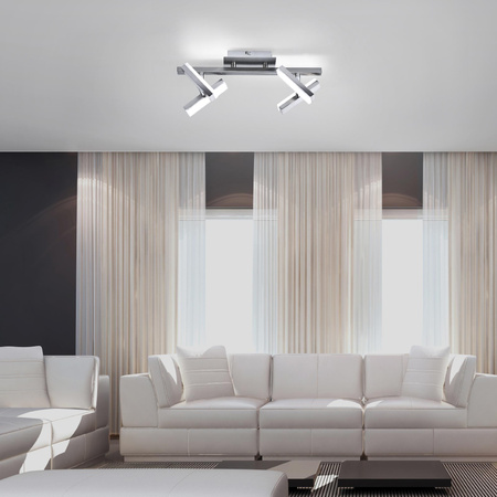 RICO LAMPA SUFITOWA STALOWY (11277-55) - Paul Neuhaus