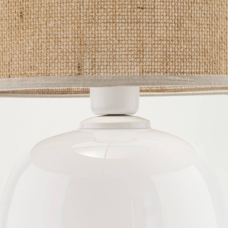 Lampa stołowa MELODY biała / juta (5984) - TK Lighting