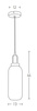 PENDANT LIGHT GLASS 1XE27 MAX 40W (19176 Zambelis) - Zambelis