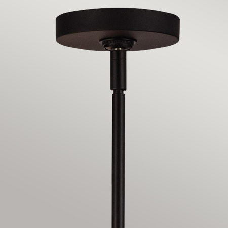 Żyrandol Sylvia - 4 źródła światła - Matowa czerń (ALM-SYLVIA4-BK-CL) - Elstead Lighting